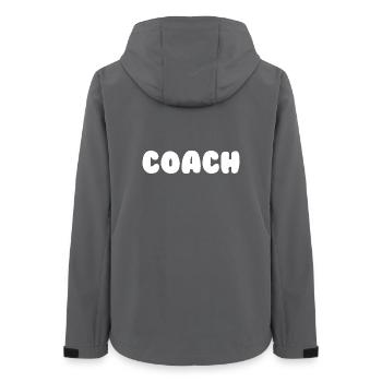 Coach Trainer Sport - Women’s Recycled Softshell Jacket by Stanley/Stella - anthracite - Back - AI Model Female 172 light (172cm)