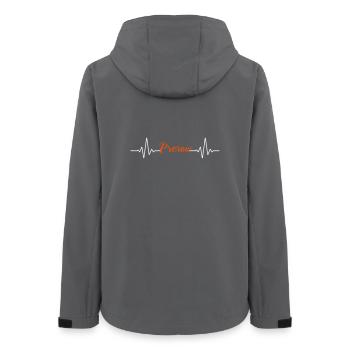 Mon cœur bat pour Prerow - Darss Baltic - Veste softshell femme recyclée Stanley/Stella - charbon - Dos - AI Model Female 172 light (172cm)
