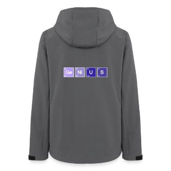 Genius Nerd Geek - Women’s Recycled Softshell Jacket by Stanley/Stella - anthracite - Back - AI Model Female 172 light (172cm)