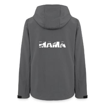 Mama Drachenfliegerpilotin beim Gleitschirmfliegen - Frauen Recycelte Softshelljacke von Stanley/Stella - Anthrazit - Hinten - AI Model Female 172 light (172cm)
