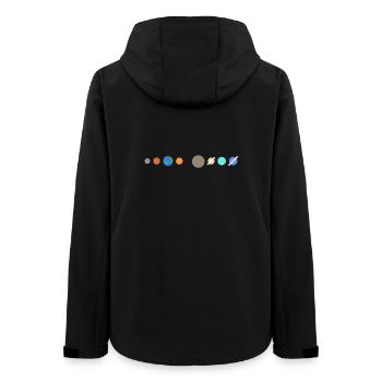Solar system planets - Women’s Recycled Softshell Jacket by Stanley/Stella - black - Back - AI Model Female 172 light (172cm)