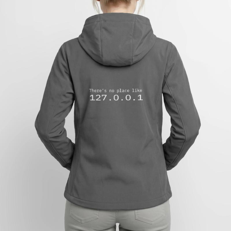 Programmeur Nerd IT Aucun endroit comme Localhost Veste softshell femme recyclée Stanley/Stella