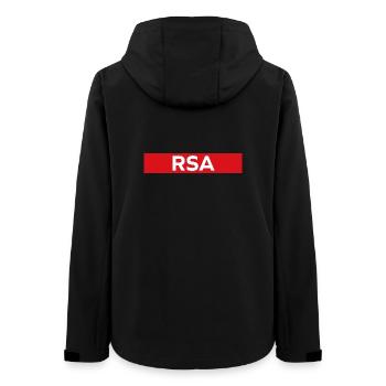 RSA - Frauen Recycelte Softshelljacke von Stanley/Stella - Schwarz - Hinten - AI Model Female 172 light (172cm)