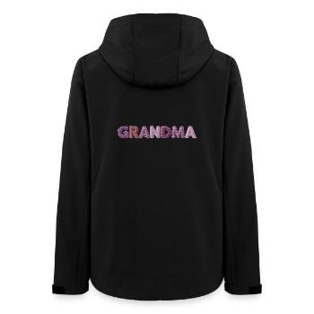 Grandma Vintage Nähte Design Trend Geschenk - Frauen Recycelte Softshelljacke von Stanley/Stella - Schwarz - Hinten - AI Model Female 172 light (172cm)