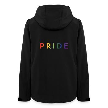 Pride - Women’s Recycled Softshell Jacket by Stanley/Stella - black - Back - AI Model Female 172 light (172cm)