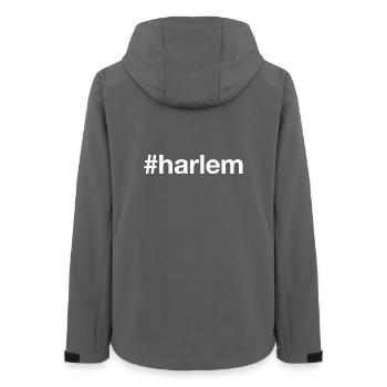 HARLEM Hashtag - Frauen Recycelte Softshelljacke von Stanley/Stella - Anthrazit - Hinten - AI Model Female 172 light (172cm)