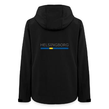 Sweden Flag - Helsingborg - Sverige - Schweden - Frauen Recycelte Softshelljacke von Stanley/Stella - Schwarz - Hinten - AI Model Female 172 light (172cm)