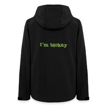 I'm blokay - Women’s Recycled Softshell Jacket by Stanley/Stella - black - Back - AI Model Female 172 light (172cm)