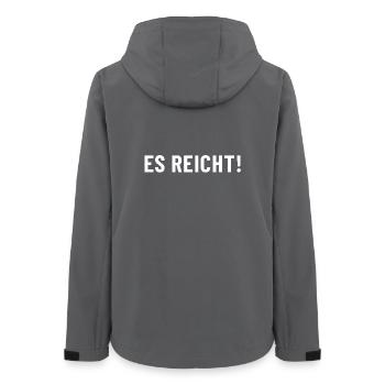 Assez! Assez c’est assez! - Veste softshell femme recyclée Stanley/Stella - charbon - Dos - AI Model Female 172 light (172cm)