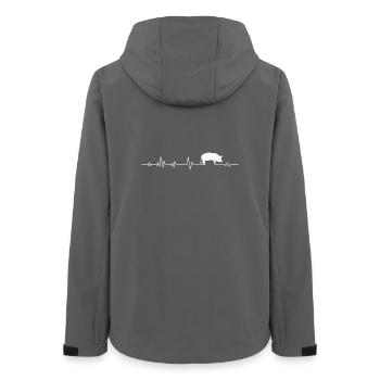 Cochons Cochons - Veste softshell femme recyclée Stanley/Stella - charbon - Dos - AI Model Female 172 light (172cm)
