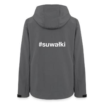 SUWALKI Poland Polska Polen - Women’s Recycled Softshell Jacket by Stanley/Stella - anthracite - Back - AI Model Female 172 light (172cm)