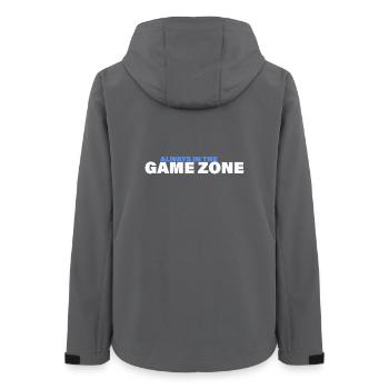 GAME ZONE - Women’s Recycled Softshell Jacket by Stanley/Stella - anthracite - Back - AI Model Female 172 light (172cm)