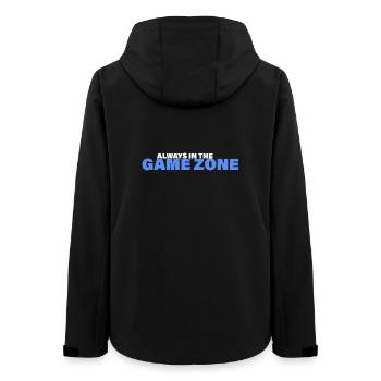 GAME ZONE - Women’s Recycled Softshell Jacket by Stanley/Stella - black - Back - AI Model Female 172 light (172cm)