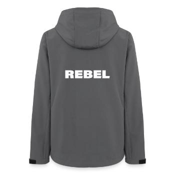 REBEL - Frauen Recycelte Softshelljacke von Stanley/Stella - Anthrazit - Hinten - AI Model Female 172 light (172cm)
