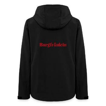 Burgfräulein - Frauen Recycelte Softshelljacke von Stanley/Stella - Schwarz - Hinten - AI Model Female 172 light (172cm)