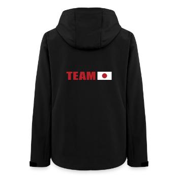 Support-Team Japan - Frauen Recycelte Softshelljacke von Stanley/Stella - Schwarz - Hinten - AI Model Female 172 light (172cm)