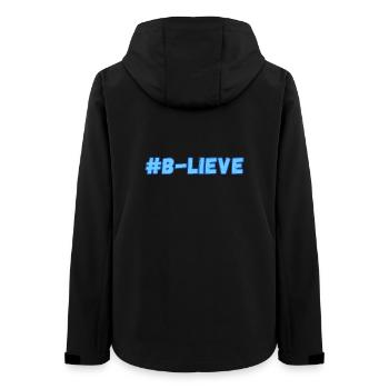 #B-Sweet-Druck - Frauen Recycelte Softshelljacke von Stanley/Stella - Schwarz - Hinten - AI Model Female 172 light (172cm)