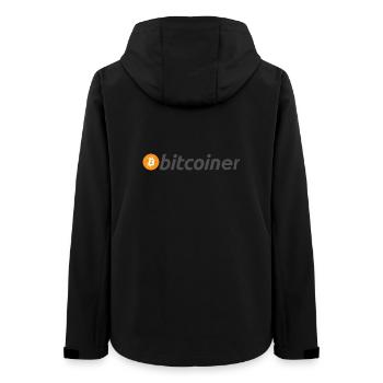 bitcoiner - Frauen Recycelte Softshelljacke von Stanley/Stella - Schwarz - Hinten - AI Model Female 172 light (172cm)