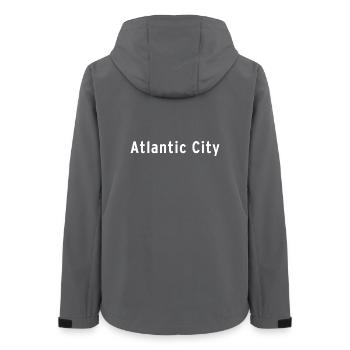 Ville d’Atlantique - Veste softshell femme recyclée Stanley/Stella - charbon - Dos - AI Model Female 172 light (172cm)