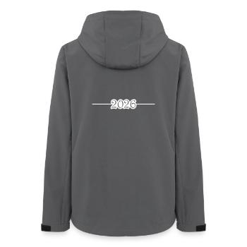 2026 Line - Women’s Recycled Softshell Jacket by Stanley/Stella - anthracite - Back - AI Model Female 172 light (172cm)
