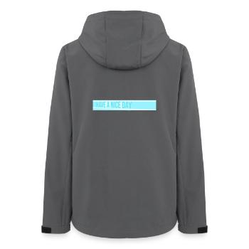Have A Nice Day Funny Sarcastic Saying Cute - Women’s Recycled Softshell Jacket by Stanley/Stella - anthracite - Back - AI Model Female 172 light (172cm)