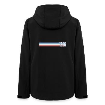 Vintage Coffee 30 Years Thirties Party 1996 - Women’s Recycled Softshell Jacket by Stanley/Stella - black - Back - AI Model Female 172 light (172cm)