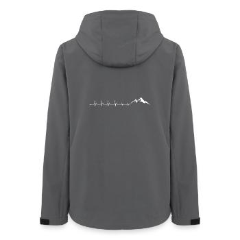 Fréquence cardiaque montagne - Veste softshell femme recyclée Stanley/Stella - charbon - Dos - AI Model Female 172 light (172cm)