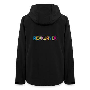 REYKJAVIK Île d’Islande - Veste softshell femme recyclée Stanley/Stella - noir - Dos - AI Model Female 172 light (172cm)
