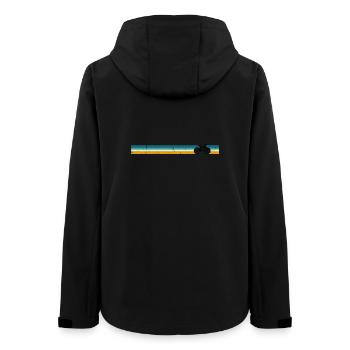 Bitte Design hochladen - Frauen Recycelte Softshelljacke von Stanley/Stella - Schwarz - Hinten - AI Model Female 172 light (172cm)