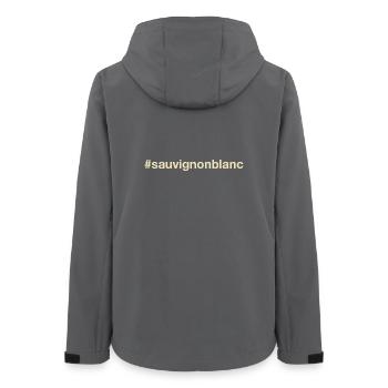 SAUVIGNON BLANC - White Wine - Wine - Sommelier - Women’s Recycled Softshell Jacket by Stanley/Stella - anthracite - Back - AI Model Female 172 light (172cm)
