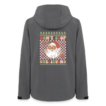Pull de Noël moche - Veste softshell femme recyclée Stanley/Stella - charbon - Dos - AI Model Female 172 light (172cm)