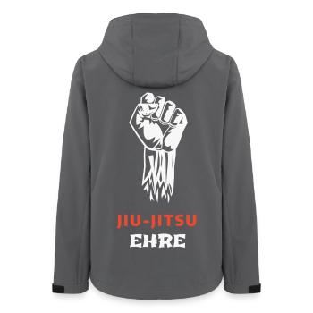 JIU-JITSU: Ehre Über Alles - Frauen Recycelte Softshelljacke von Stanley/Stella - Anthrazit - Hinten - AI Model Female 172 light (172cm)