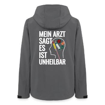 Fireworks in the head - Women’s Recycled Softshell Jacket by Stanley/Stella - anthracite - Back - AI Model Female 172 light (172cm)