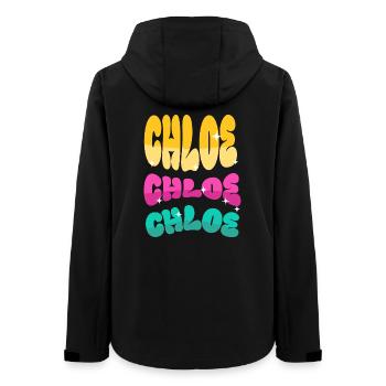 Chaos - Women’s Recycled Softshell Jacket by Stanley/Stella - black - Back - AI Model Female 172 light (172cm)