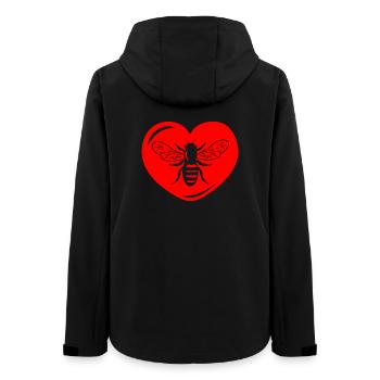 Im Herzen von - Frauen Recycelte Softshelljacke von Stanley/Stella - Schwarz - Hinten - AI Model Female 172 light (172cm)