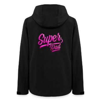 Super Dad - Super Dad - Father's Day - Best Dad - Women’s Recycled Softshell Jacket by Stanley/Stella - black - Back - AI Model Female 172 light (172cm)