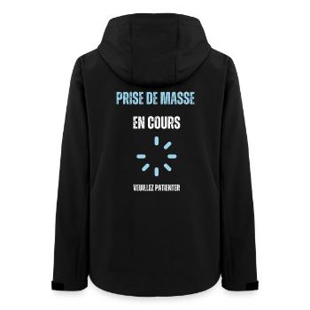 Prise de masse en cours - Veste softshell femme recyclée Stanley/Stella - noir - Dos - AI Model Female 172 light (172cm)