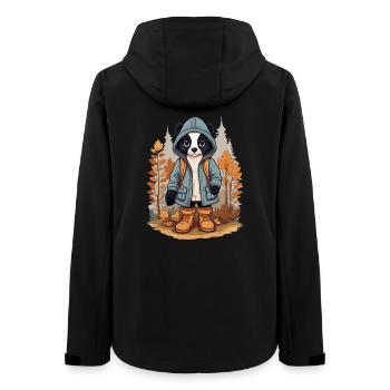 Süßes Stinktier - Frauen Recycelte Softshelljacke von Stanley/Stella - Schwarz - Hinten - AI Model Female 172 light (172cm)