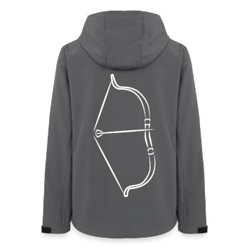 Arc et flèches - Veste softshell femme recyclée Stanley/Stella - charbon - Dos - AI Model Female 172 light (172cm)