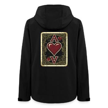 Jeu de cartes As de Cœur Costume Carnaval Carnaval - Veste softshell femme recyclée Stanley/Stella - noir - Dos - AI Model Female 172 light (172cm)