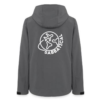 Sabbatical - Frauen Recycelte Softshelljacke von Stanley/Stella - Anthrazit - Hinten - AI Model Female 172 light (172cm)