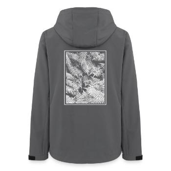 Vegetable fern - Women’s Recycled Softshell Jacket by Stanley/Stella - anthracite - Back - AI Model Female 172 light (172cm)