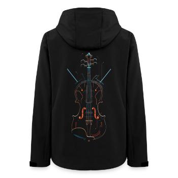 Violin - Women’s Recycled Softshell Jacket by Stanley/Stella - black - Back - AI Model Female 172 light (172cm)