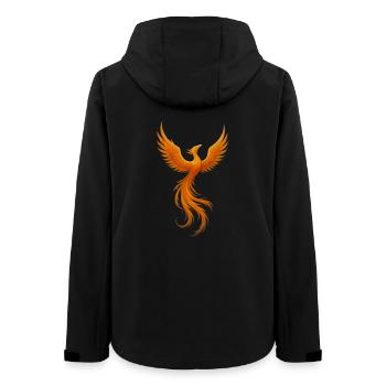 Phönixfeuer Flügelkraft - Frauen Recycelte Softshelljacke von Stanley/Stella - Schwarz - Hinten - AI Model Female 172 light (172cm)