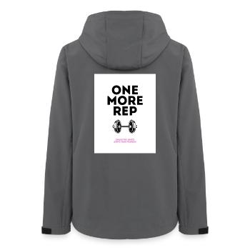 Gym Motivation Une conception de représentation de plus - Veste softshell femme recyclée Stanley/Stella - charbon - Dos - AI Model Female 172 light (172cm)