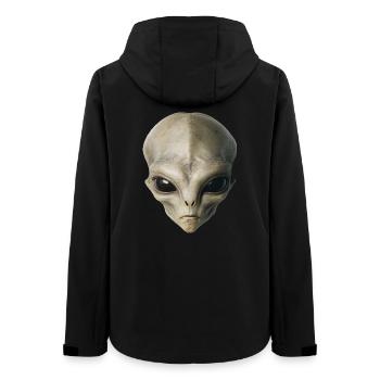 Alien Kopf - Frauen Recycelte Softshelljacke von Stanley/Stella - Schwarz - Hinten - AI Model Female 172 light (172cm)