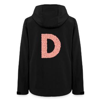 D, wie Dear- ein Buchstabe, der berührt - Frauen Recycelte Softshelljacke von Stanley/Stella - Schwarz - Hinten - AI Model Female 172 light (172cm)