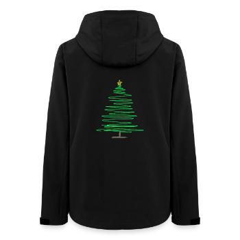 Sapin de Noël Green Doodle - Veste softshell femme recyclée Stanley/Stella - noir - Dos - AI Model Female 172 light (172cm)