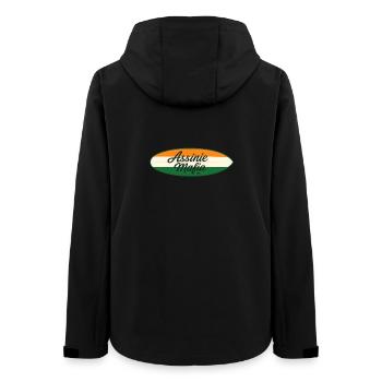 ASSINIE_MAFIA_HD - Frauen Recycelte Softshelljacke von Stanley/Stella - Schwarz - Hinten - AI Model Female 172 light (172cm)
