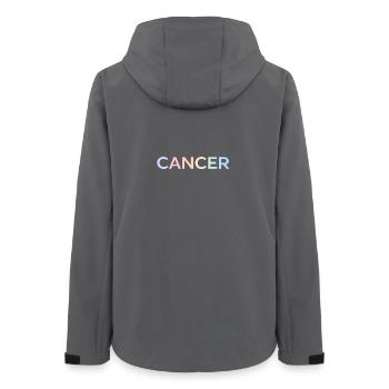 Pastell-Krebs-Bewusstseinsbriefe - Frauen Recycelte Softshelljacke von Stanley/Stella - Anthrazit - Hinten - AI Model Female 172 light (172cm)